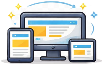Icono de diseño responsive - optimizado para móvil, tablet y desktop